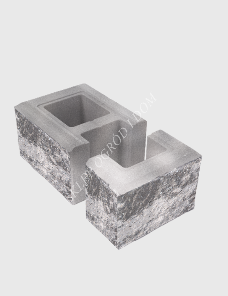 Bloczek łupany słupkowy Frappe 38x22x16cm