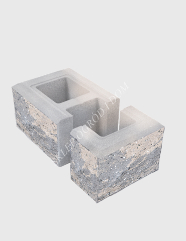 Bloczek łupany słupkowy Cappucino 38x22x16cm