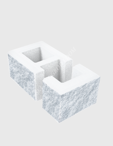 Bloczek łupany słupkowy Fredo 38x22x16cm