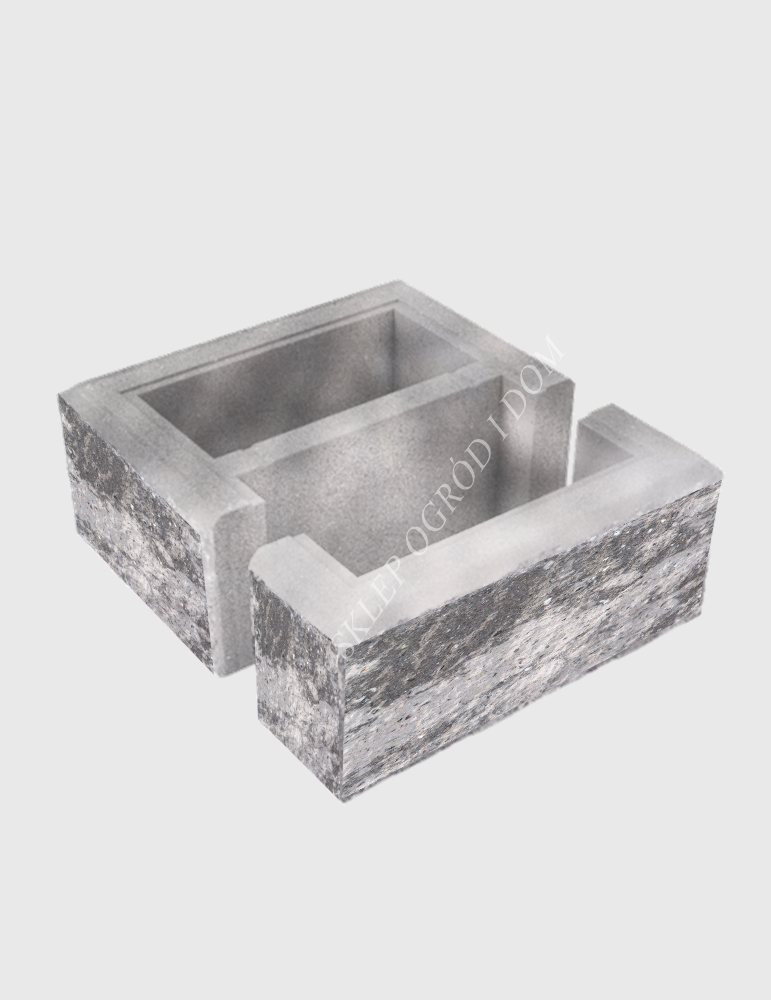 Bloczek łupany słupkowy Frappe 38x38x16cm