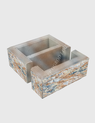 Bloczek łupany słupkowy Mocca 38x38x16cm