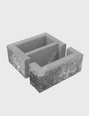 Bloczek łupany słupkowy Marago 38x38x16cm