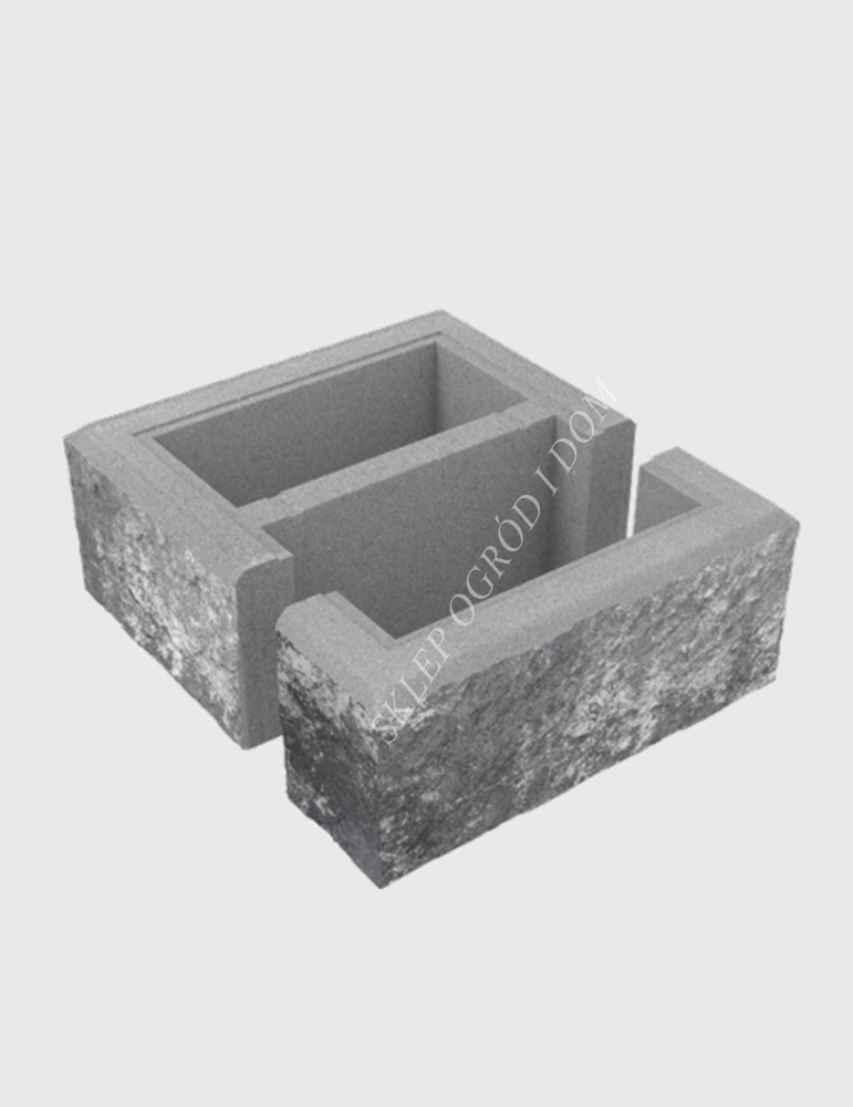 Bloczek łupany słupkowy Marago 38x38x16cm