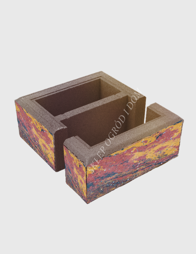 Bloczek łupany słupkowy Złota jesień A3  38x38x16cm