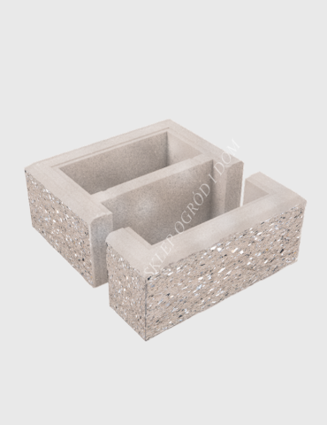 Bloczek łupany słupkowy Lungo 38x38x16cm