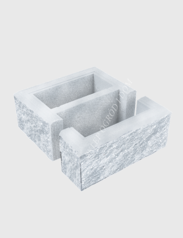 Bloczek łupany słupkowy Fredo 38x38x16cm