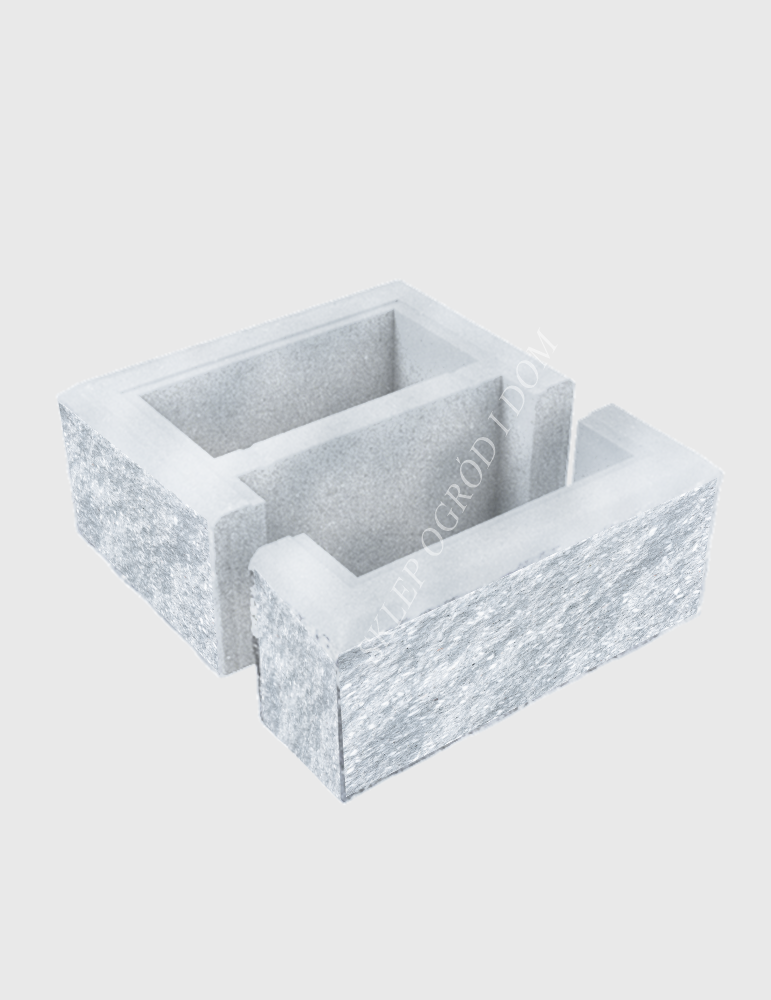 Bloczek łupany słupkowy Fredo 38x38x16cm