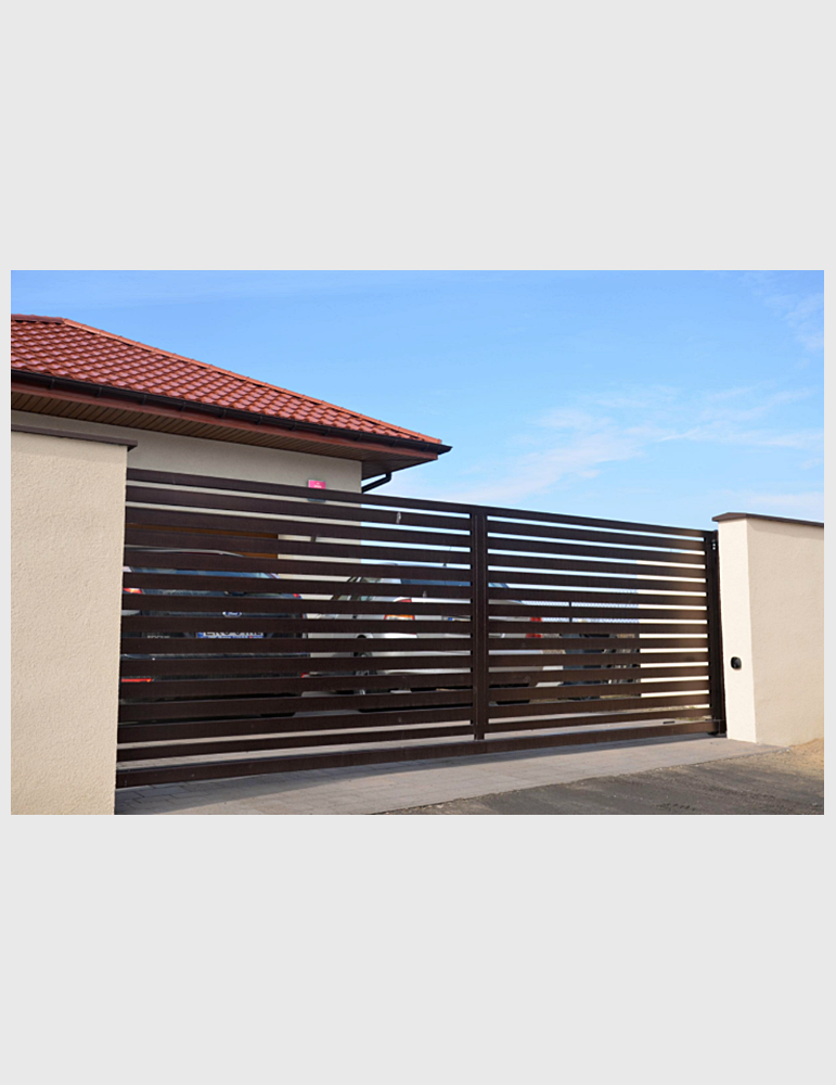 brama dwuskrzydłowa velago spesso brązowa