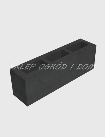 Bloczek ogrodzeniowy Medium Standard Grafit 80x20x25