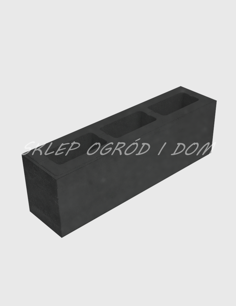 Bloczek ogrodzeniowy Medium Standard Grafit 80x20x25