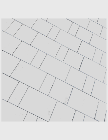 Kostka Rossano gładkie standard Biały, paleta 11,5m2 Kostbet