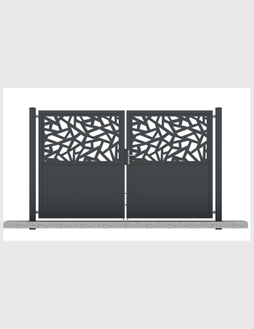Brama dwuskrzydłowa Orion 3 geometria 400cm
