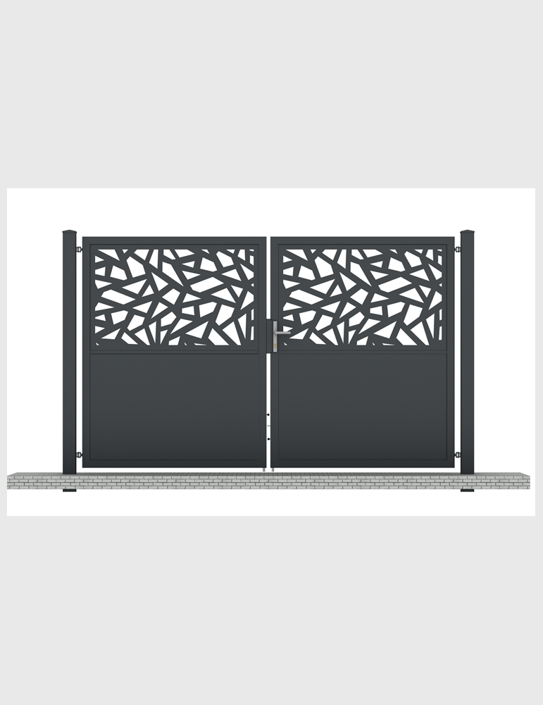 Brama dwuskrzydłowa Orion 3 geometria 400cm