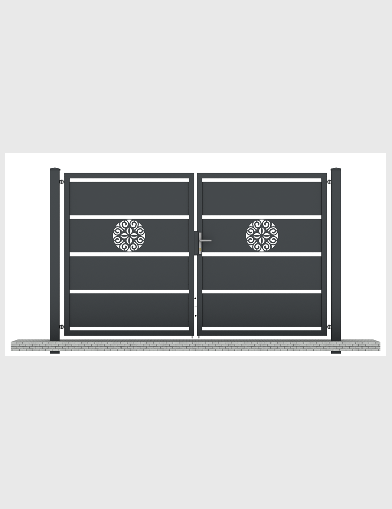 Brama dwuskrzydłowa Orion 2 rozeta 400cm