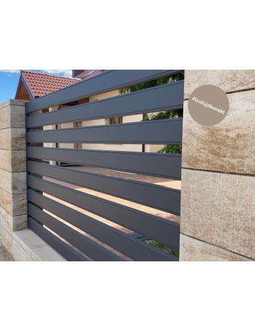 Bloczek ogrodzeniowy Słupkowy Brun 36x36x20