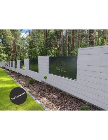 Bloczek ogrodzeniowy Słupkowy Hvit 36x36x20