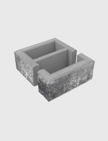 Bloczek łupany słupkowy marago 38x38x16cm