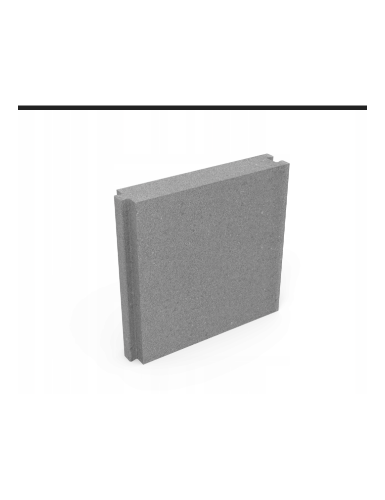 Donica Royal prosty szary 50x50x10