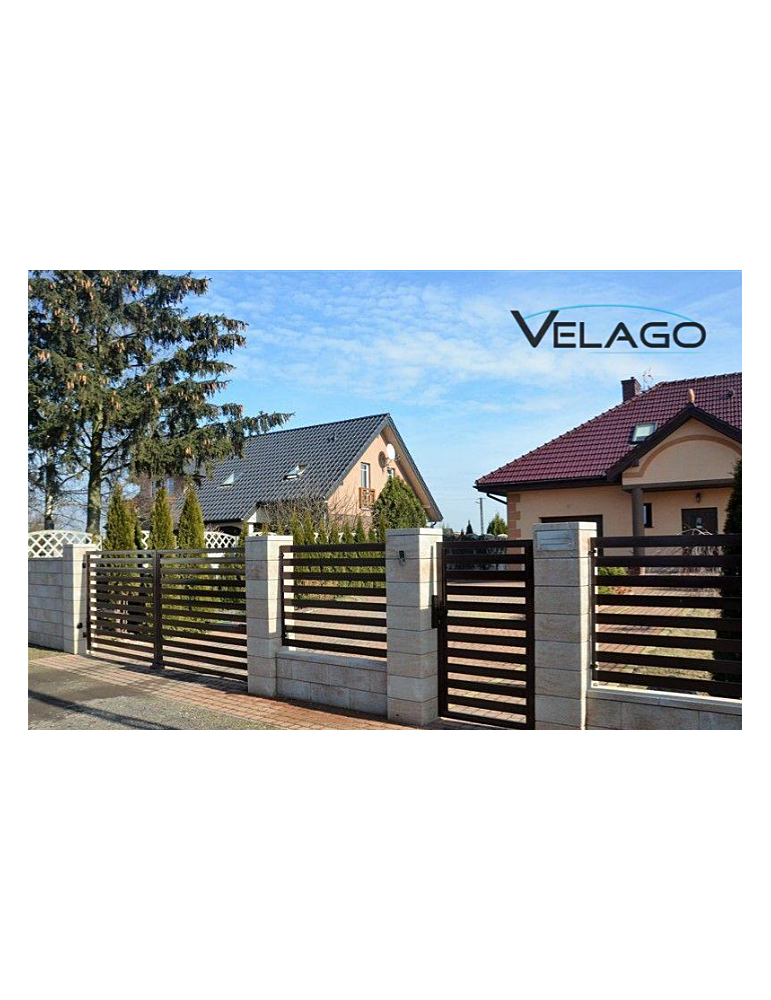 furtka i przęsło raro brązowe