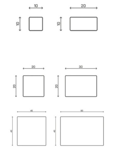 Kostka Tablo standard 40x60x8cm, paleta 9,6m2