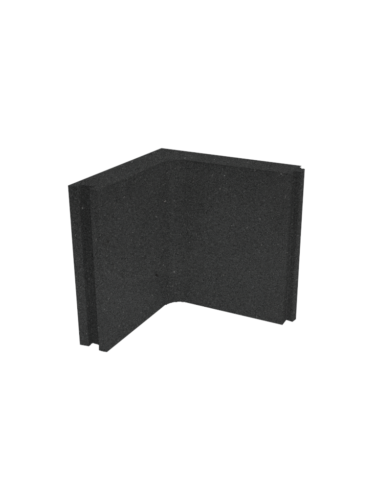 Donica Royal narożna 50x50x10 Grafit