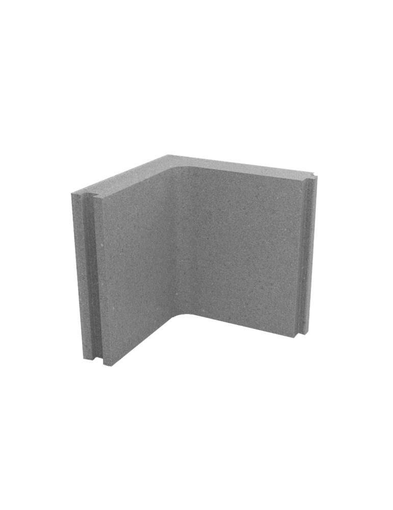 Donica Royal narożna 50x50x10 Szary