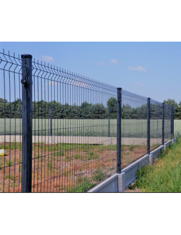 Ogrodzenie panelowe 3D, komplet 50mb, 103x250cm, słup 200cm, drut fi 4, oczko 200x50mm