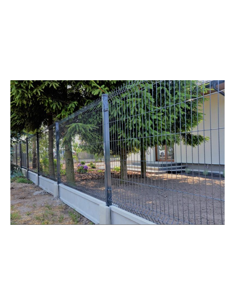 Ogrodzenie panelowe 3D, komplet 50mb, 153x250cm, słup 230cm