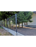 Ogrodzenie panelowe 3D, komplet 50mb, 153x250cm, słup 230cm