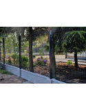 Ogrodzenie panelowe 3D, komplet 50mb, 153x250cm, słup 230cm