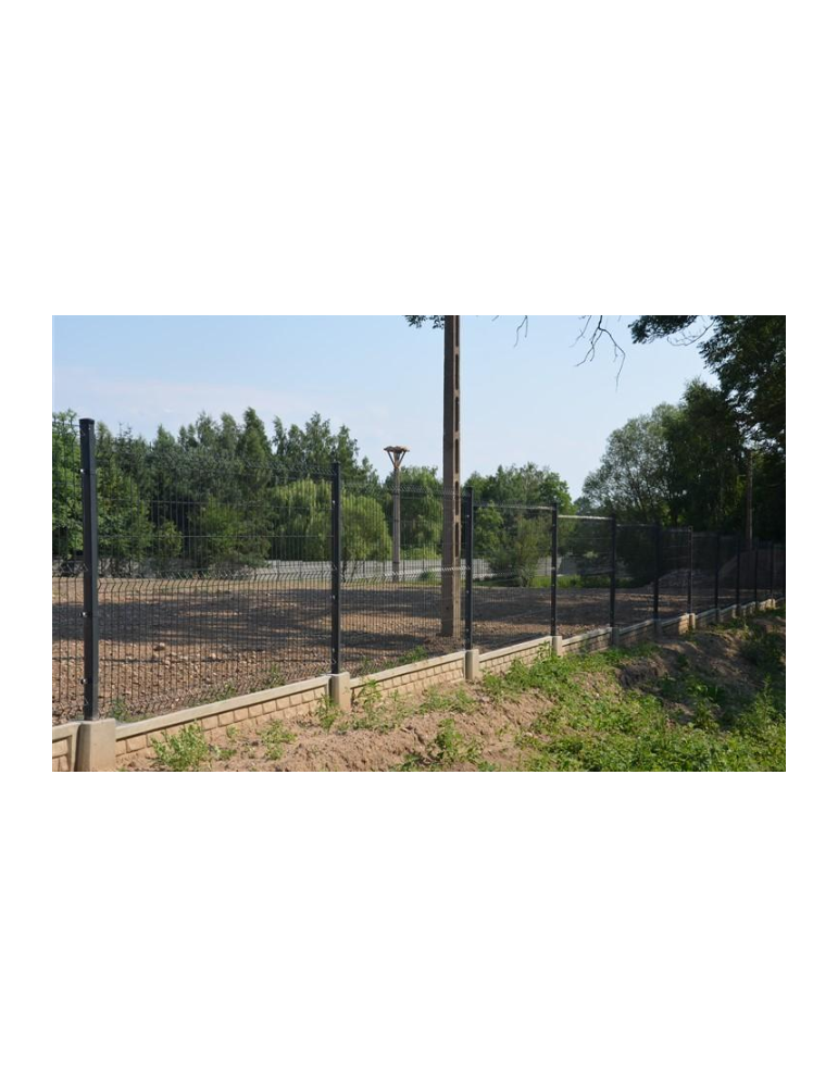 Ogrodzenie panelowe 3D, komplet 50mb, 153x250cm, słup 230cm