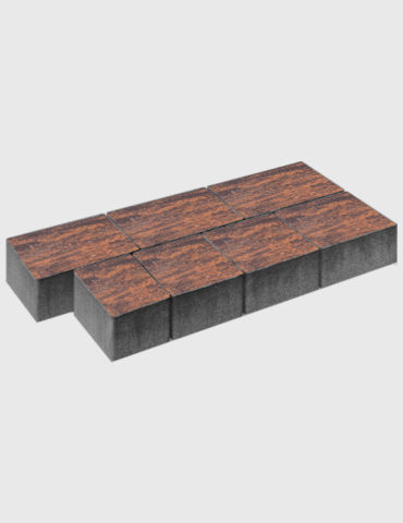 Kostka brukowa Bruk Dolnośląski Melanż Mokka