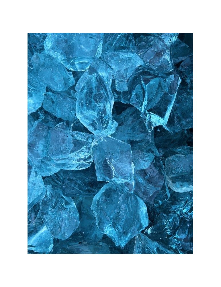 Bryły szklane kamień turkusowy szkło