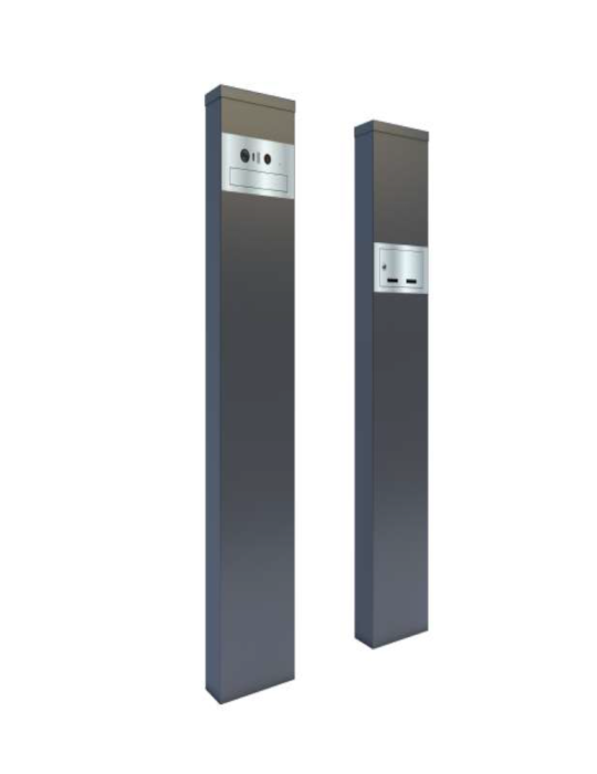 Słupek multimedialny Velago z wbudowaną skrzynką na listy i wideodomofonem- 30