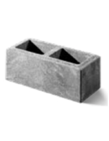 Bloczek ogrodzeniowy gładki podmurówkowy 50x22x19cm Brązowo-piaskowy Drewbet cubo