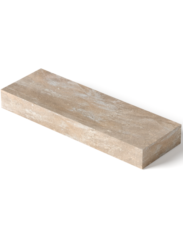 Daszek słupkowy gładki 60x20x7 Brązowo-piaskowy Drewbet Cubo Max