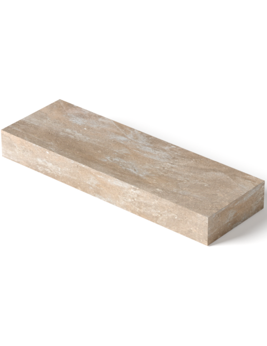 Daszek słupkowy gładki 60x20x7 Brązowo-piaskowy Drewbet Cubo Max