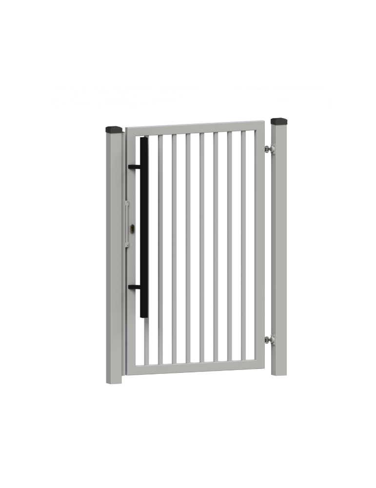 antaba o długości 80cm ze stali inox i lakierze czarny mat