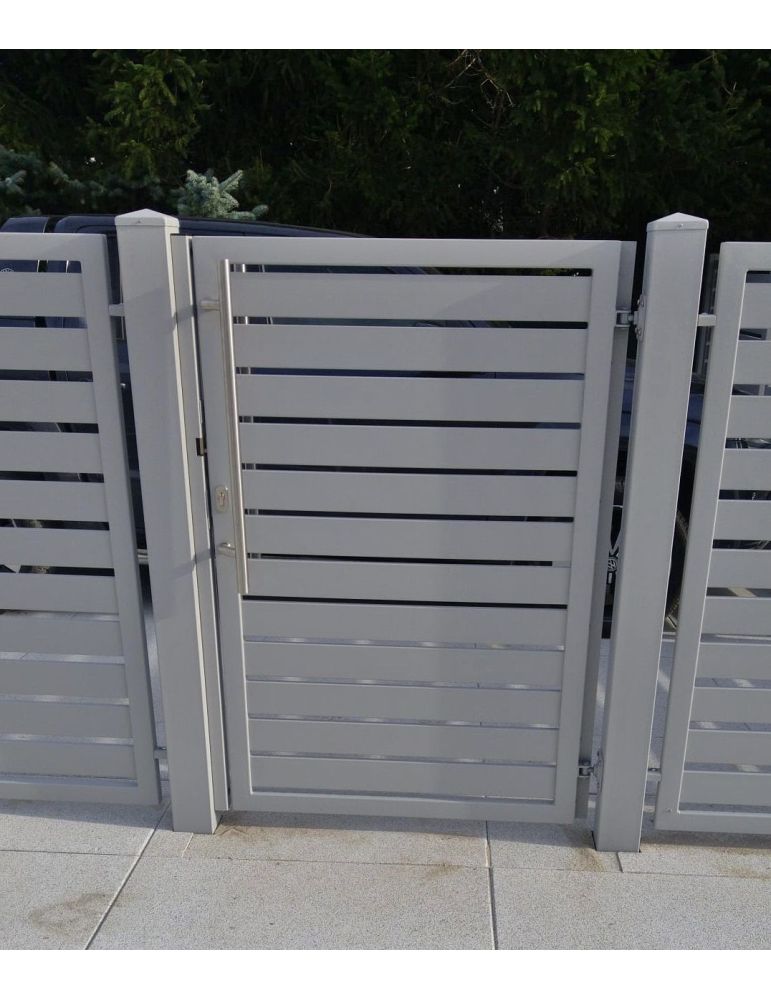 nowoczesna furtka palisadowa