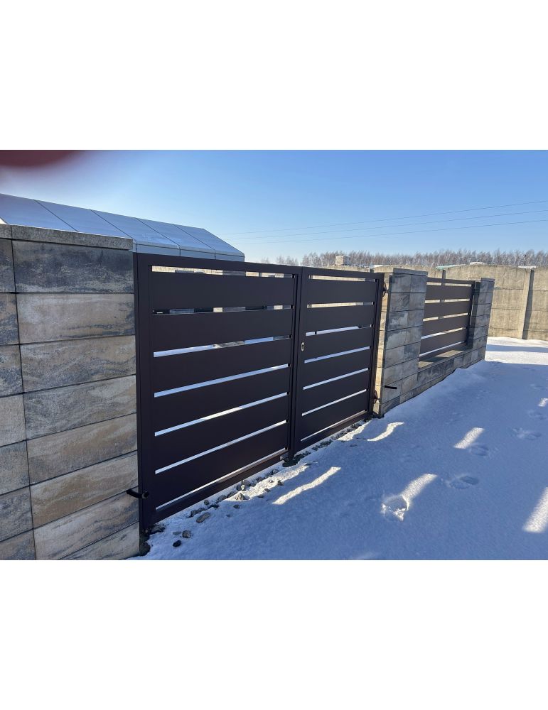 brama dwuskrzydłowa cubus