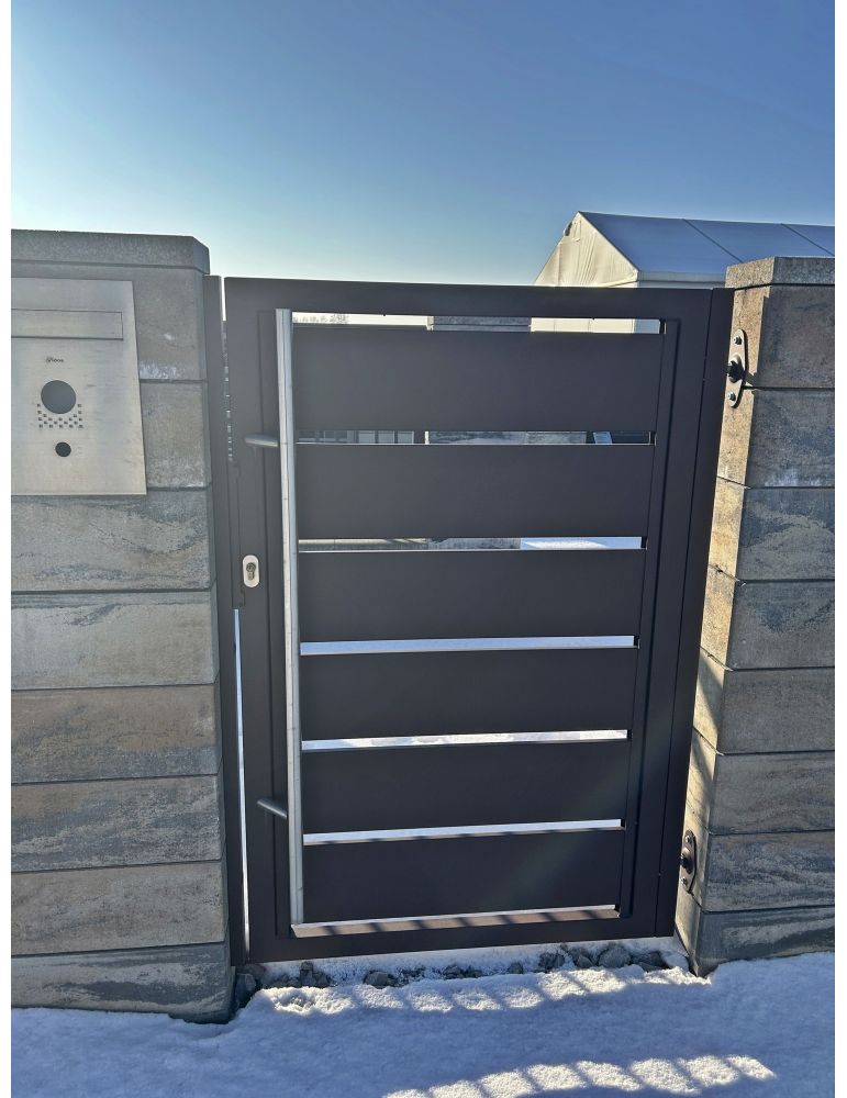 poziome lamele nowoczesne ogrodzenia