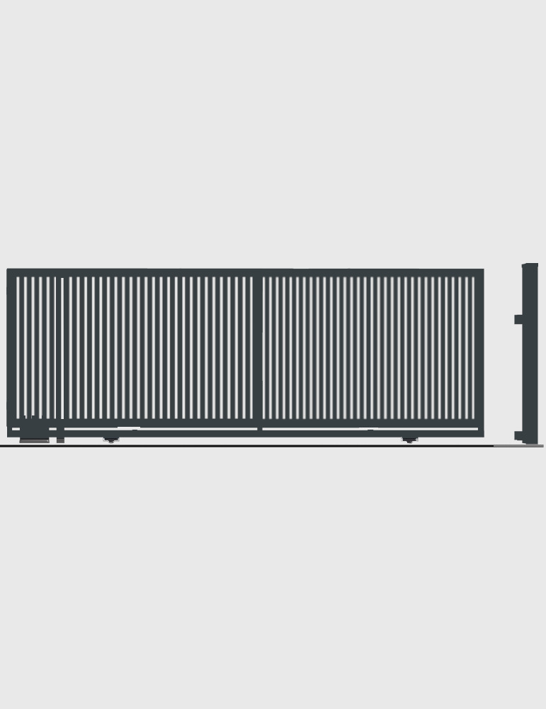 Brama przesuwna bez przeciwwagi GMW 4020G pod automat