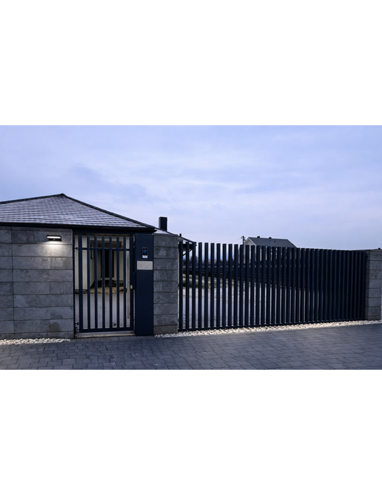 nowoczesne ogrodzenie pionowe terra velago