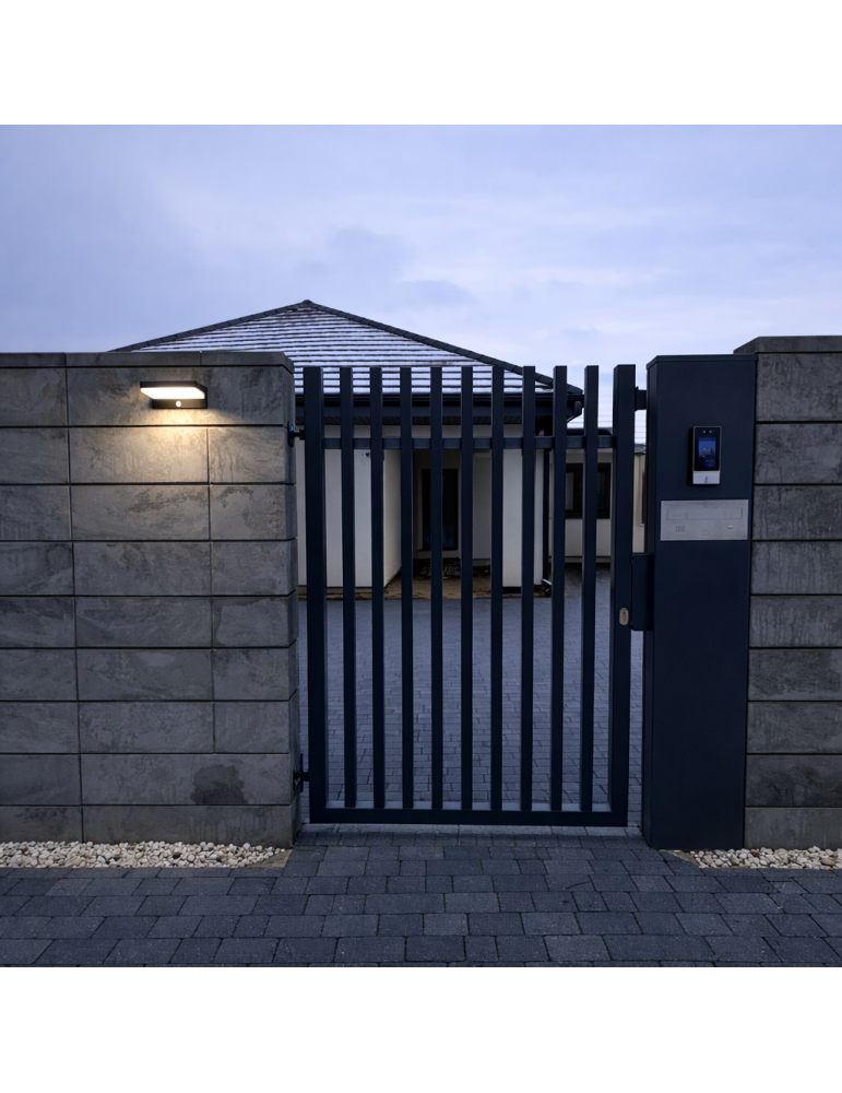 nowoczesne ogrodzenie grzebieniowe