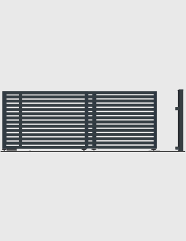 Brama teleskopowa 2-segmentowa GMH 8020G pod automat