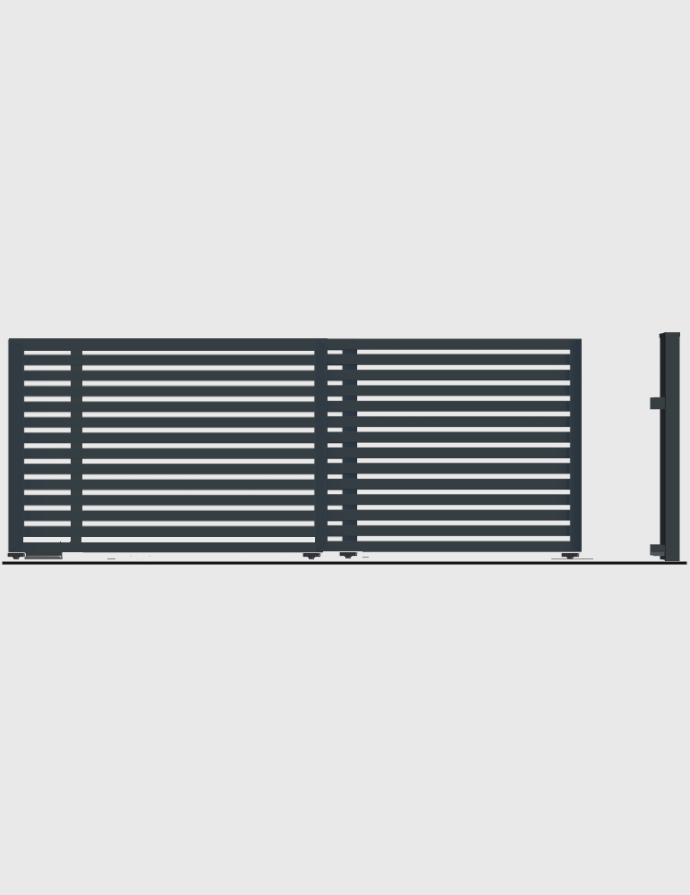 Brama teleskopowa 2-segmentowa GMH 8020G pod automat