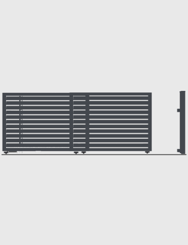 Brama teleskopowa 2-segmentowa GMH 10020G pod automat