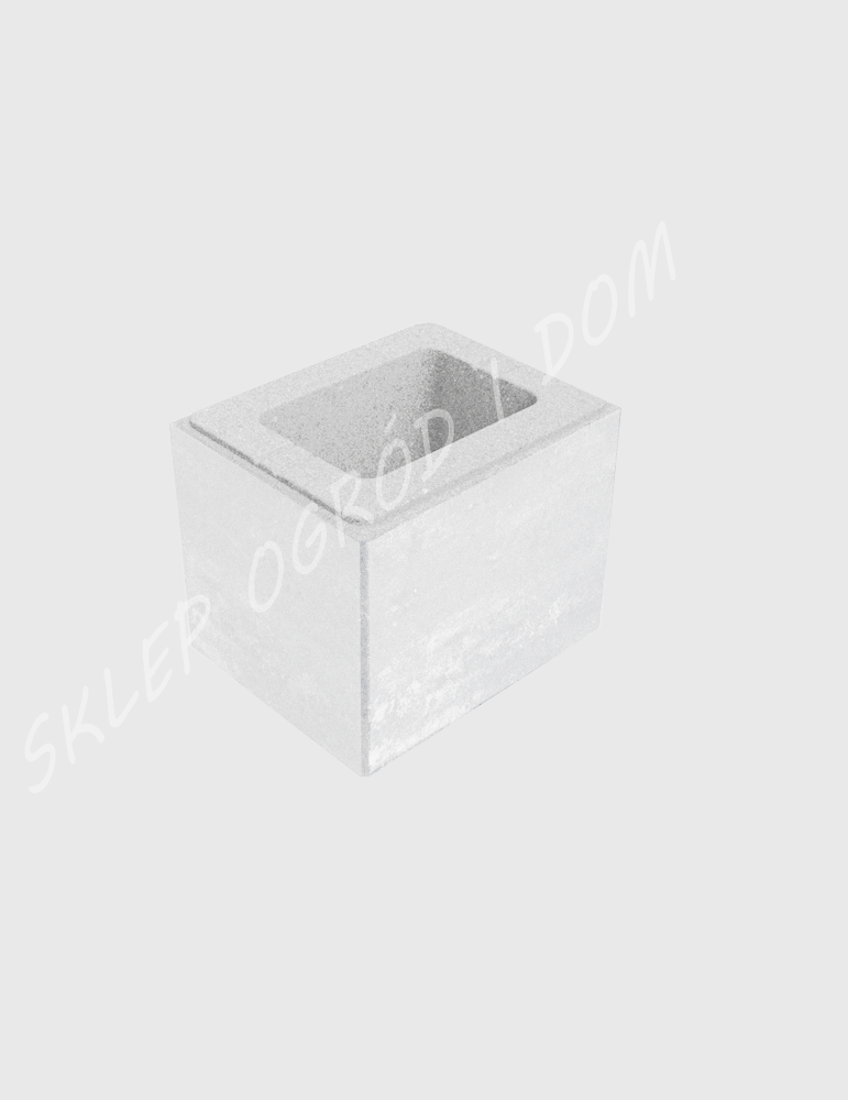 Bloczek ogrodzeniowy Royal Biały 25x20x20