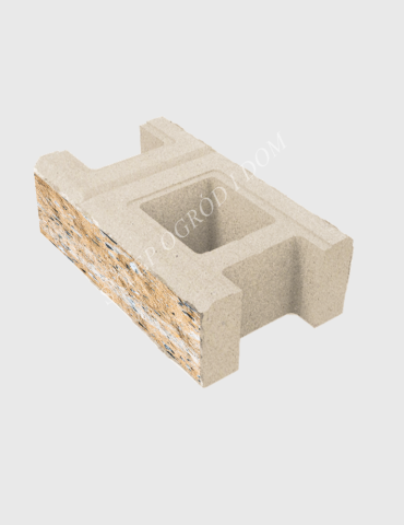 Bloczek łupany podmurówkowy Wanilia 38x22x16cm