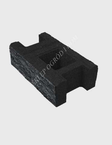 Bloczek łupany podmurówkowy Grafit 38x22x16cm